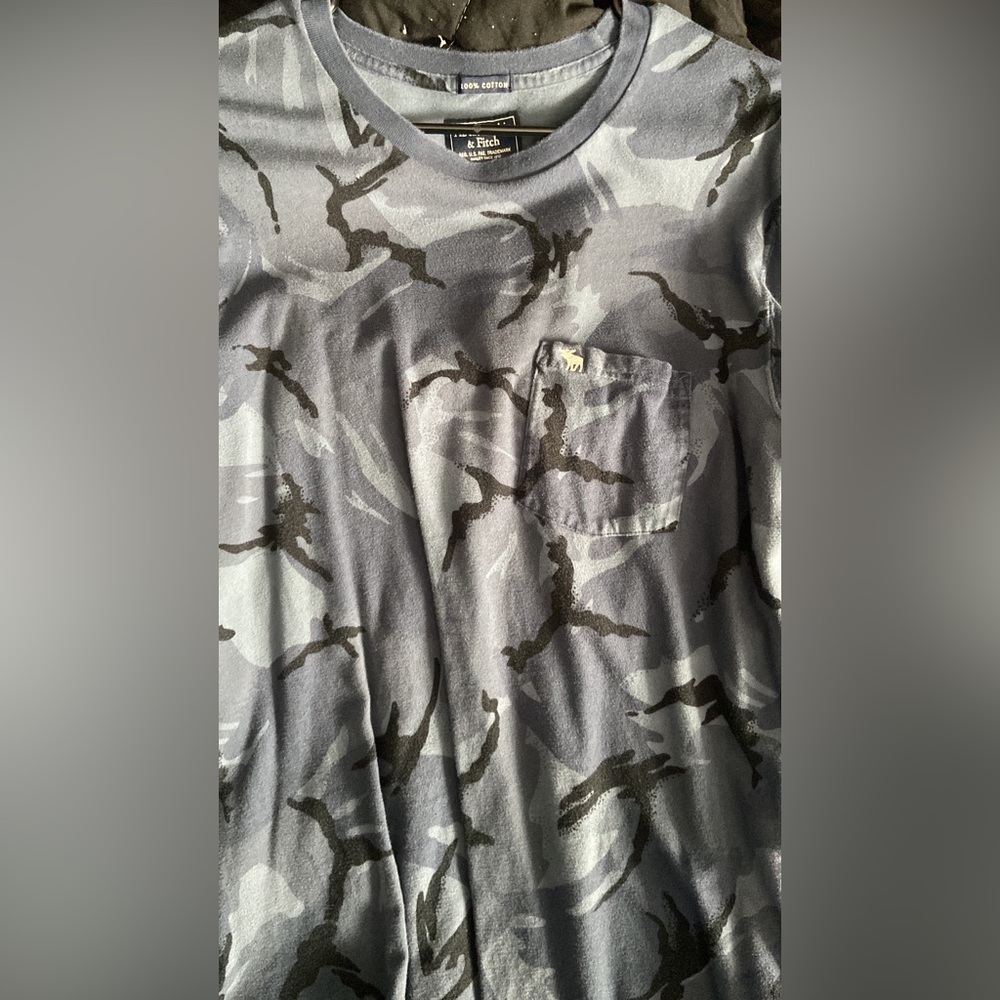 Long Sleeve Camo Shirt Abercrombie and Fitch XXL
